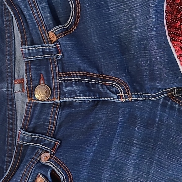 Jeans embelis liés sexy liés strechy jeans - Picture 2 of 7